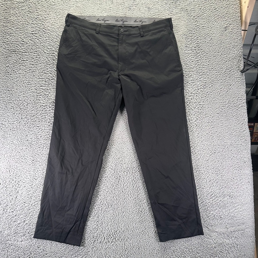 Ben Hogan Flex Pant Mens 40x32 Black Polyester Golf Straight Performance Sports